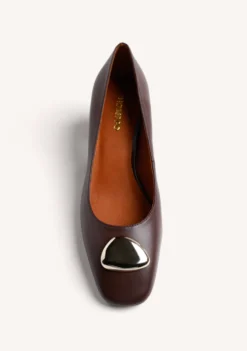 ZAPATOS TACÓN MARRÓN JOYA