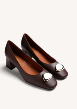 ZAPATOS TACÓN MARRÓN JOYA