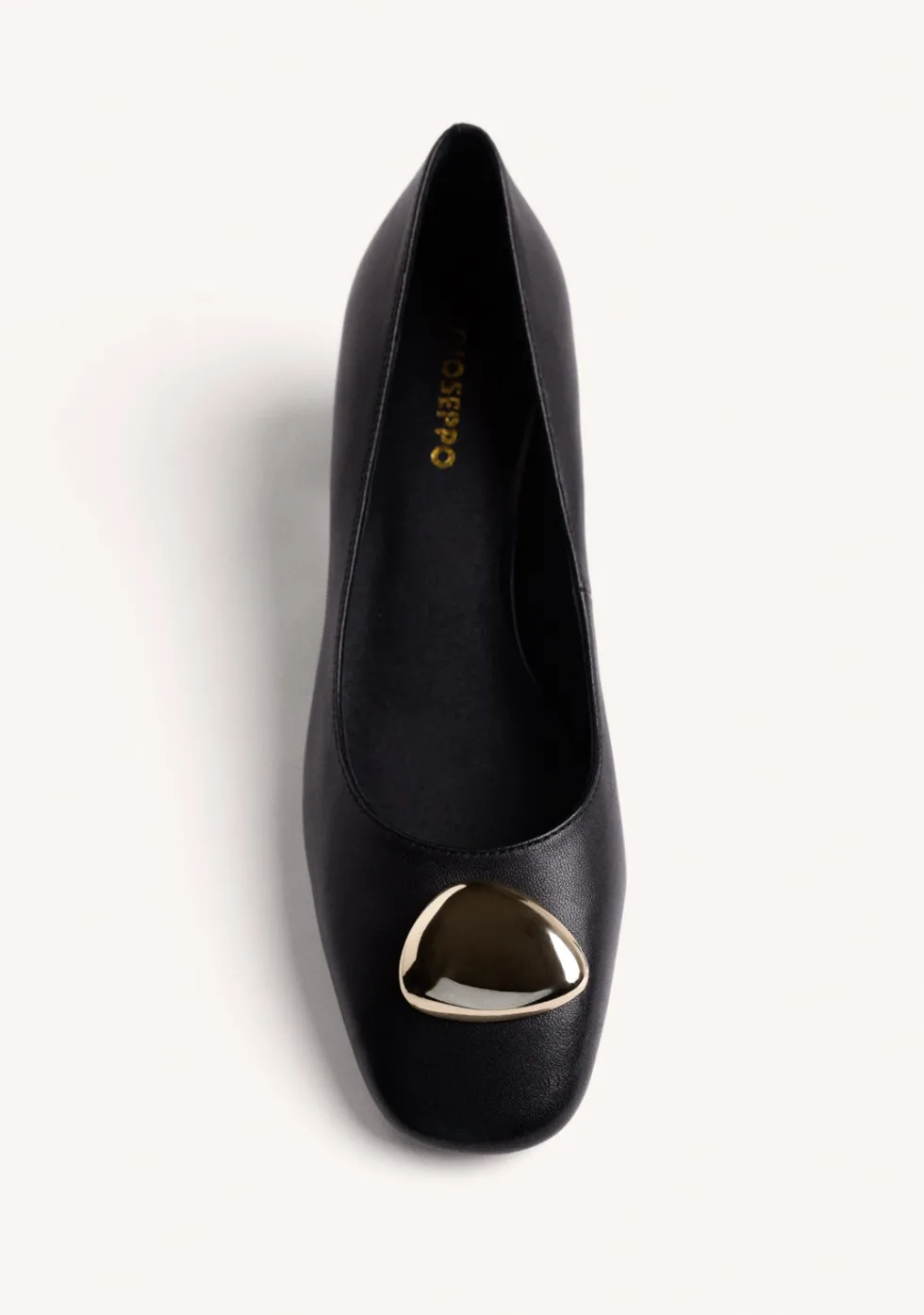 ZAPATOS TACÓN NEGRO PIEL JOYA