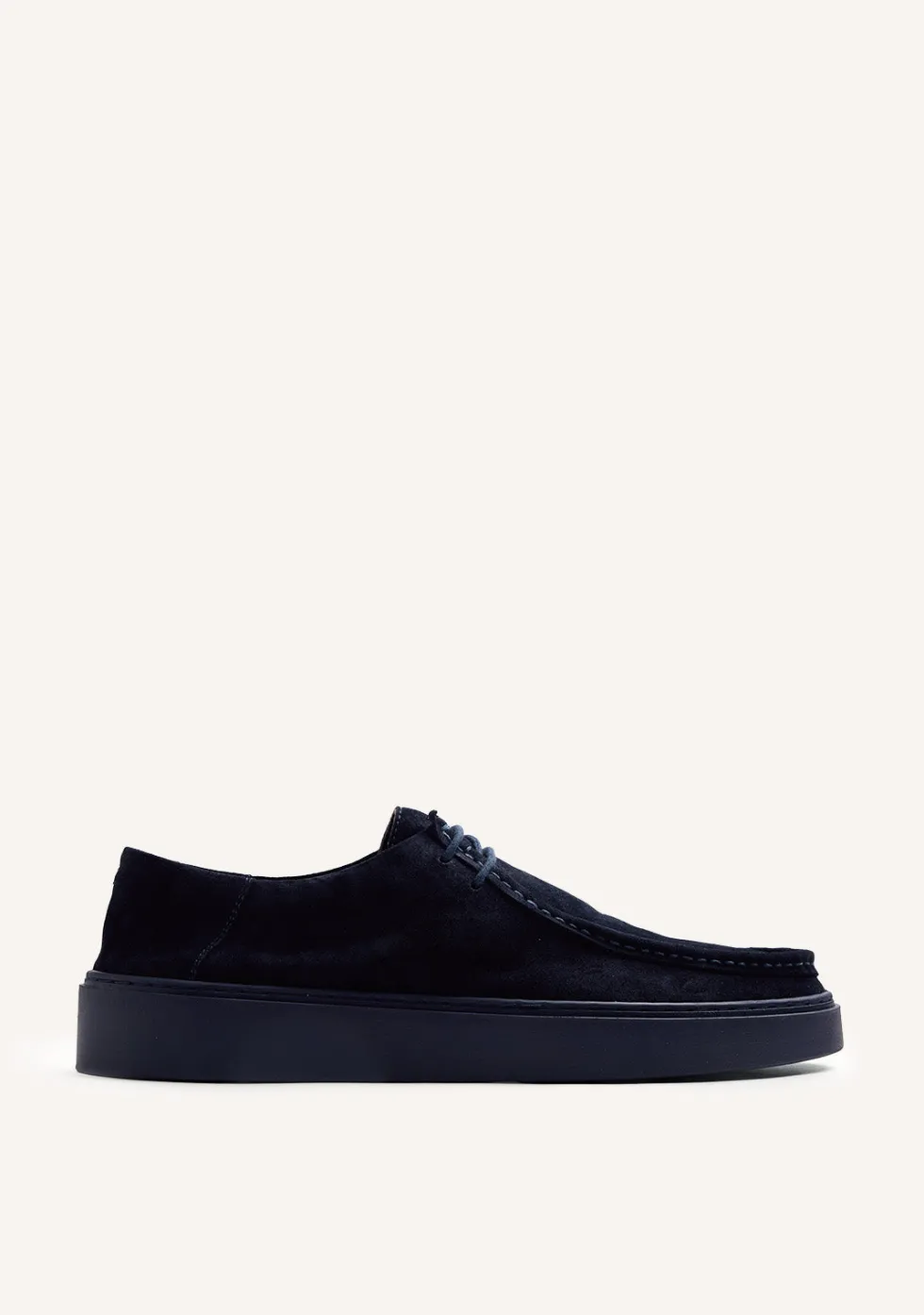 ZAPATOS WALLABEE AZUL PIEL