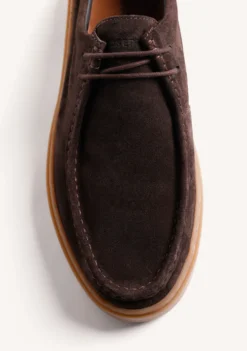 ZAPATOS WALLABEE MARRÓN PIEL