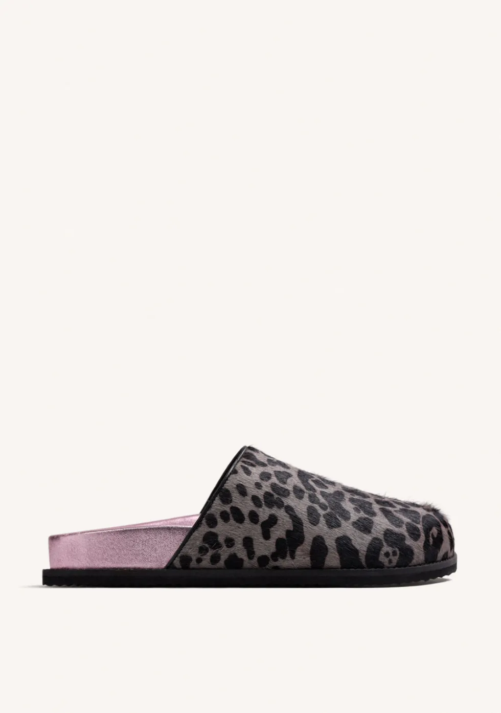ZUECOS ESTAMPADO ANIMAL PIEL HEBILLA